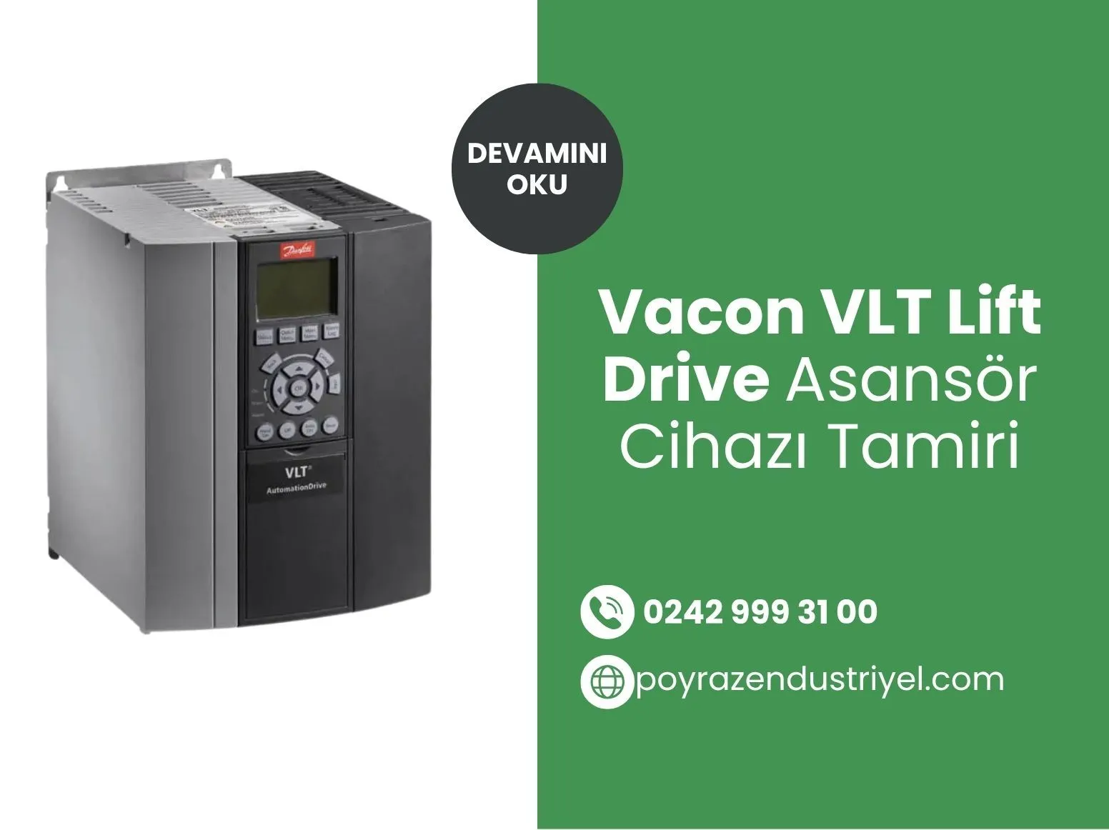 Vacon VLT Lift Drive Asansör Cihazı Tamiri